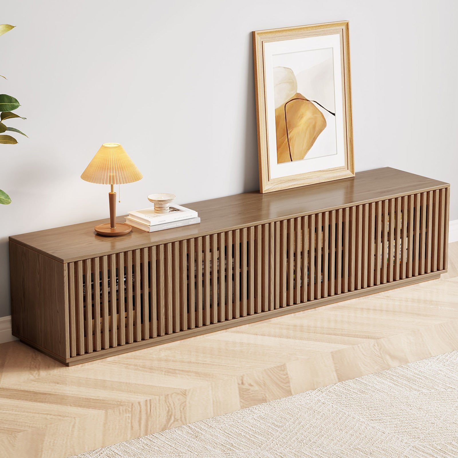 Mid-Century Modern TV Stand for 55/60 Inch TV - Stylish Entertainment ...