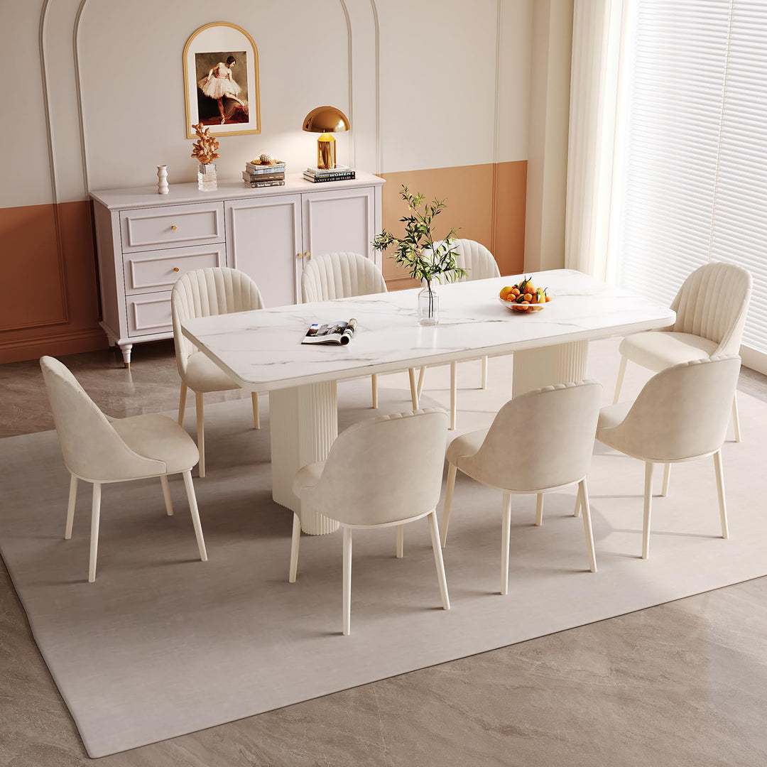 Guyii Dining Table, Modern Rectangular Kitchen Table, Indoor Dining Table