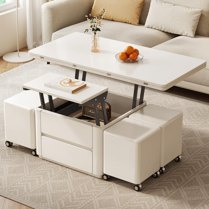 Guyii Multi-Functional Lift-Top Coffee Table Space Saving Folding Center Table