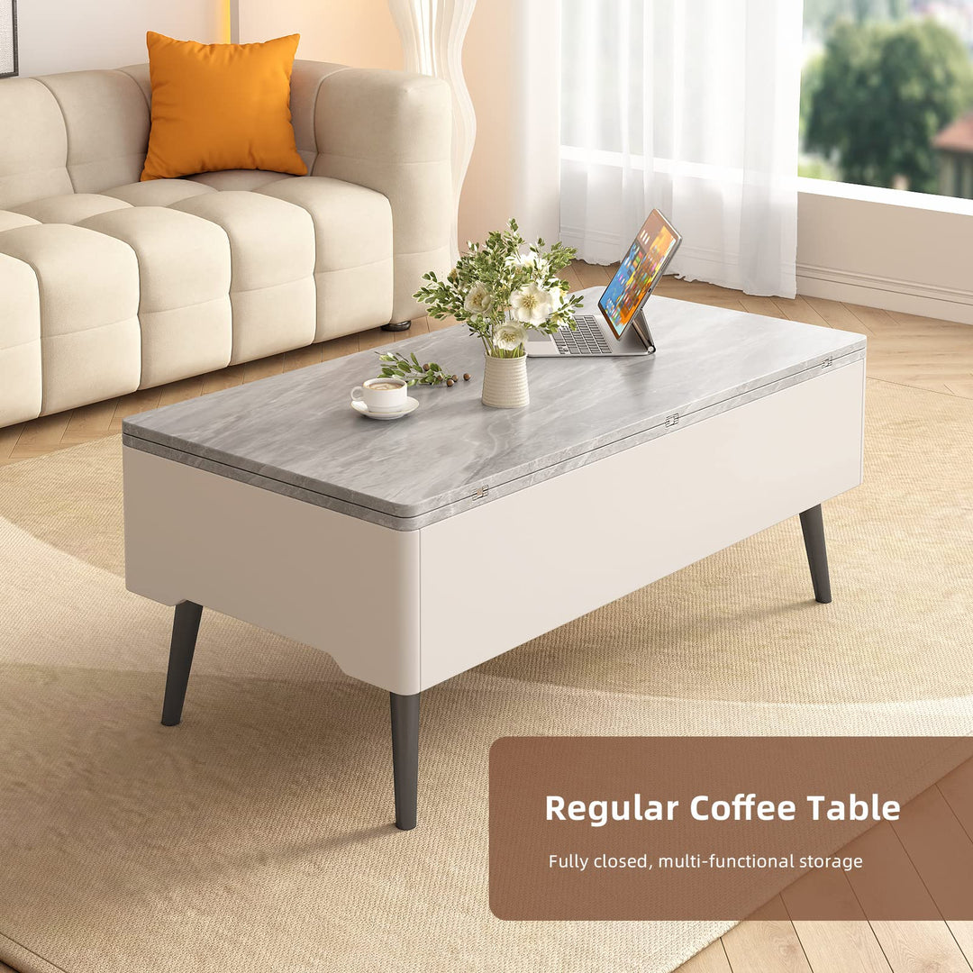 Guyii Lift Top Extendable Coffee Table with Storage, 3 in 1 Multi-Function Coffee Table