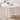 46.06" Cream White Dining Table, Modern Round Kitchen Table | L5294-DE