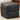 Modern Black Cube Ottoman with Storage Multi-Purpose PU Leather Side Table, Footrest