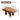 Guyii Walnut Cloud Coffee Table – Modern Irregular Centre Table with Extra-Thick Top & Sturdy 4-Leg Base|Q1523-UK