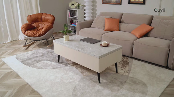 Guyii Stylish Coffee Table with Storage Compartments