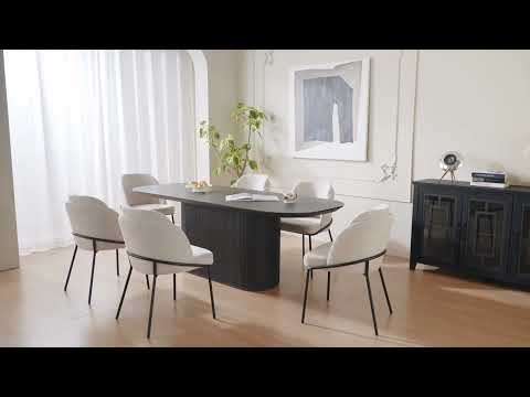 Modern Kitchen Table for 4-6 People - Oval Dining Table | Guyii